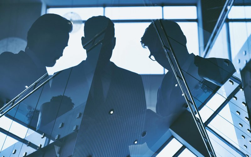reflection of three men PXDYH771