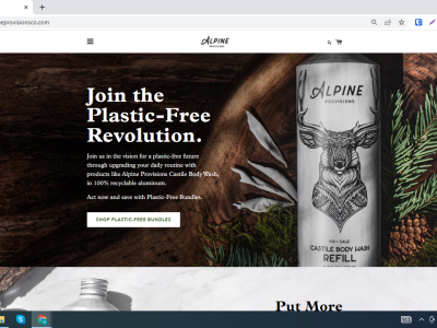 Alpine home banner
