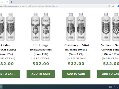 Alpine product page